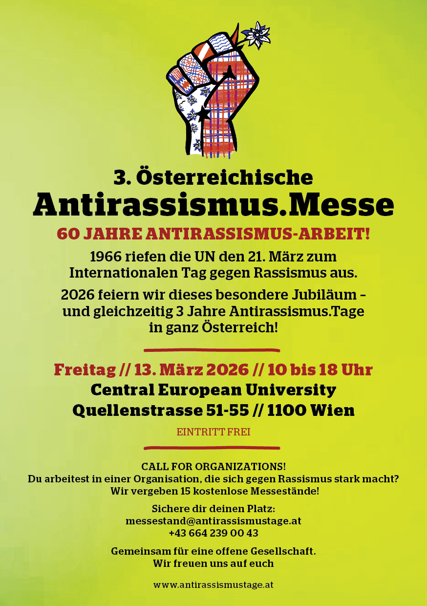 AntirassismusMesse - Auftaktveranstaltung der Österreichischen Antirassismus-Tage