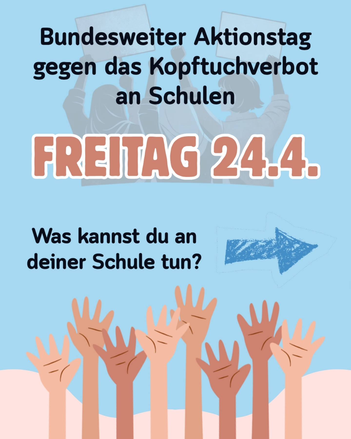 Bundesweiter Aktionstag gegen das Kopftuchverbot