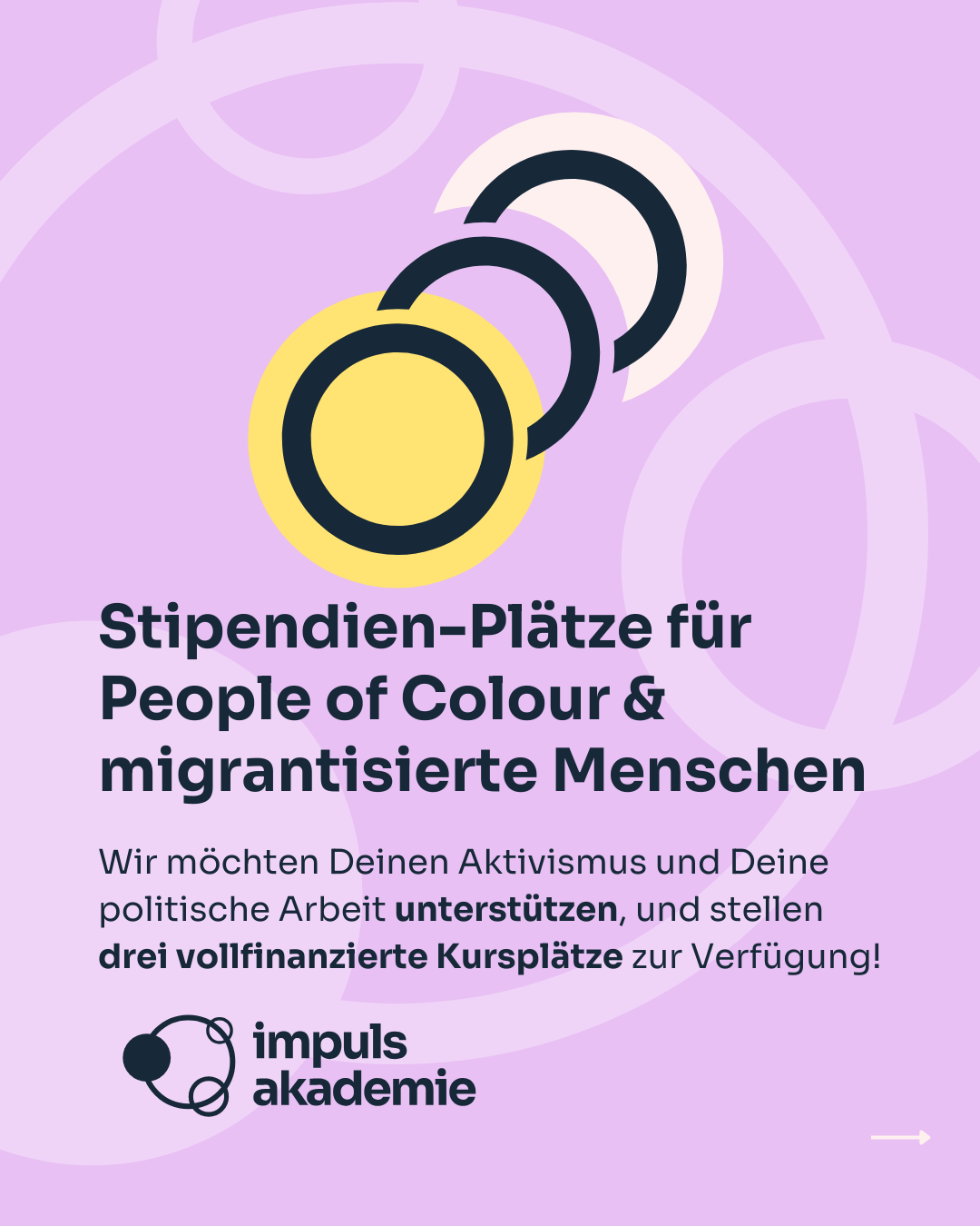Stipendienplätze PoC & migrantisierte Menschen - Deadline