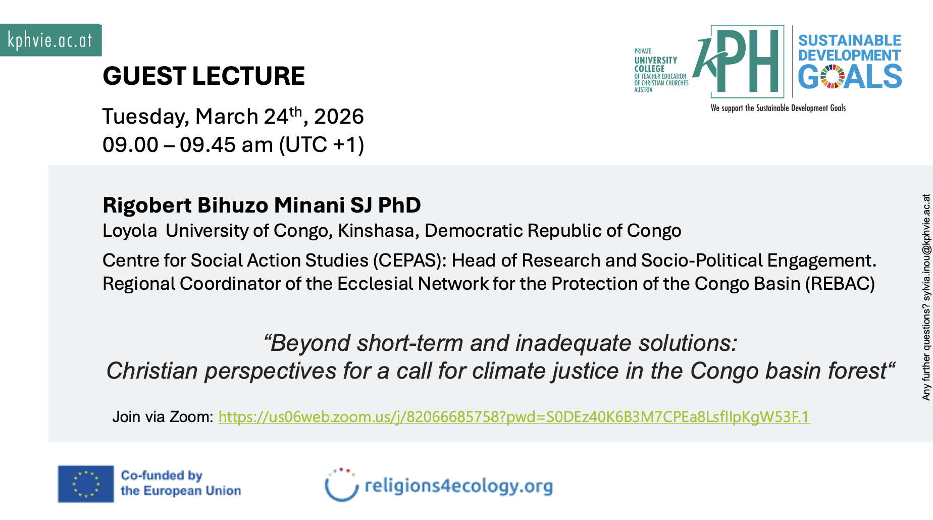 Beyond short-term and inadequate solutions: Christian perspectives for a call for climate justice in the Congo basin forest