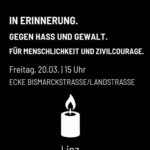 Linz: Kundgebung gegen Hass und Gewalt