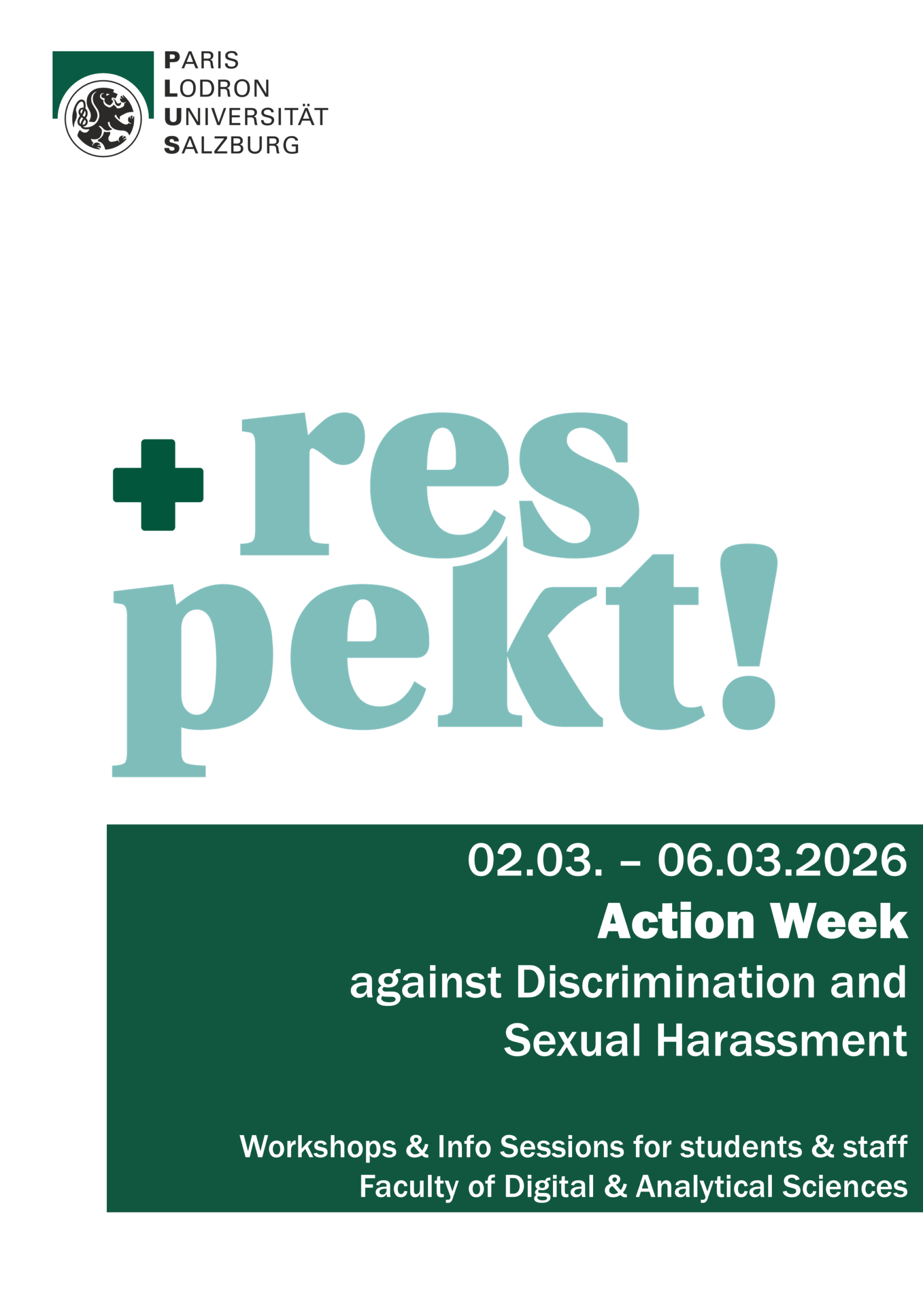 Aktionswoche gegen Diskriminierung und sexuelle Belästigung