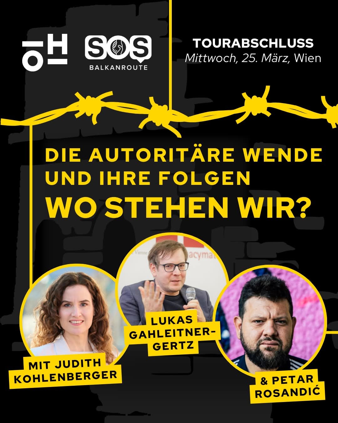 Haltung statt Festung - Tour-Abschlussevent SOS Balkanroute