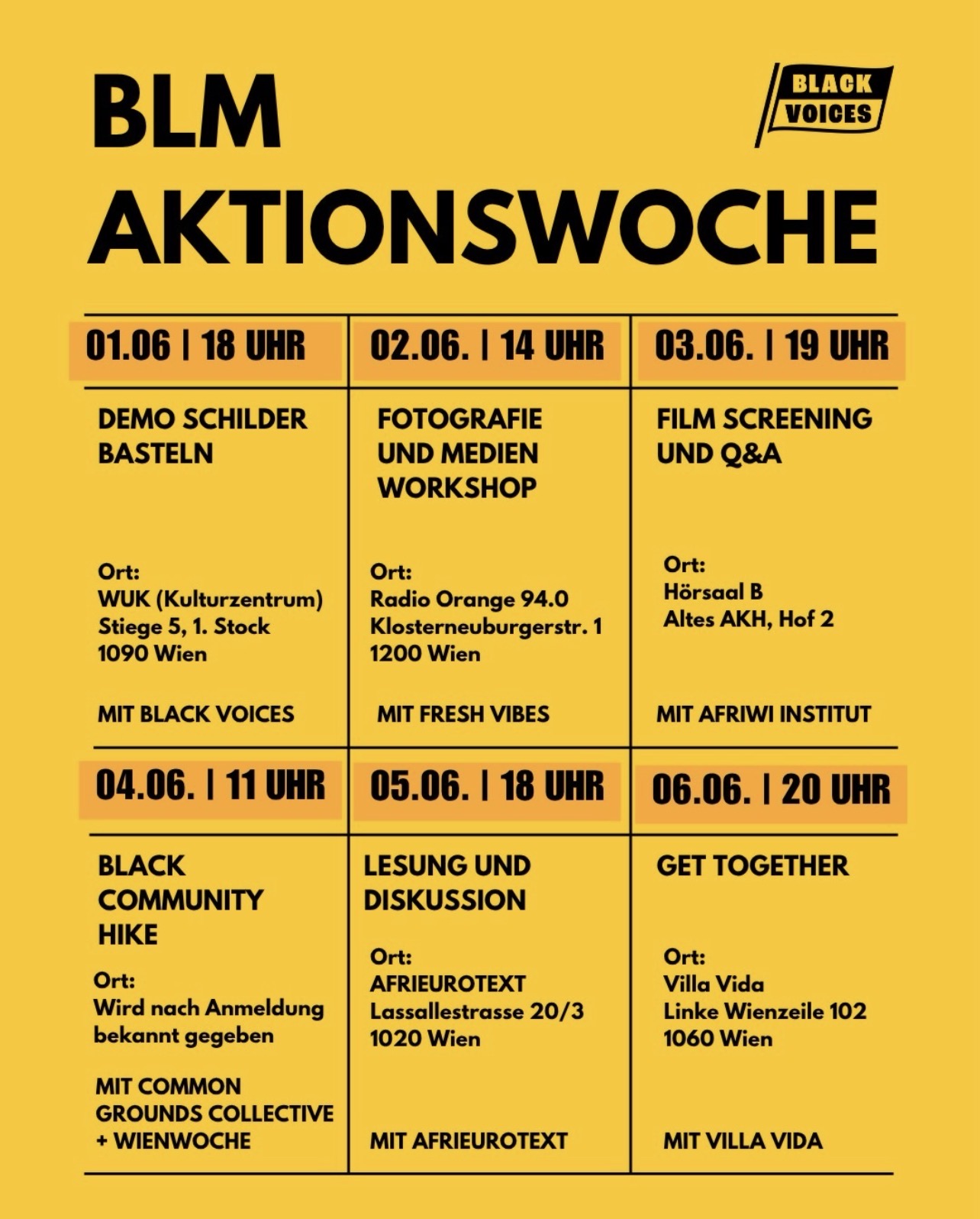 Black Lives Matter Aktionswoche 2026