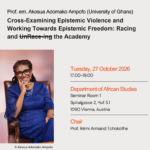 First Annual Josephine Soliman Lecture in African Studies - Professor Akosua Adomako Ampofo in Vienna